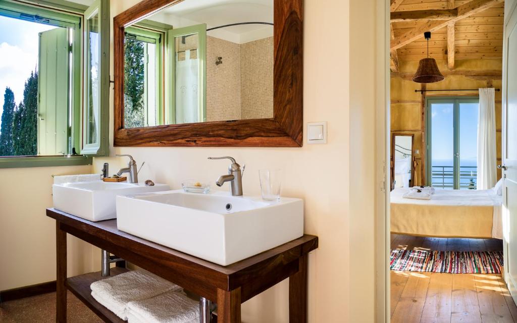 Koupelna v ubytování melivaro villa