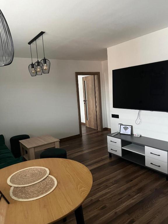 TV a/nebo společenská místnost v ubytování IQ Apartments