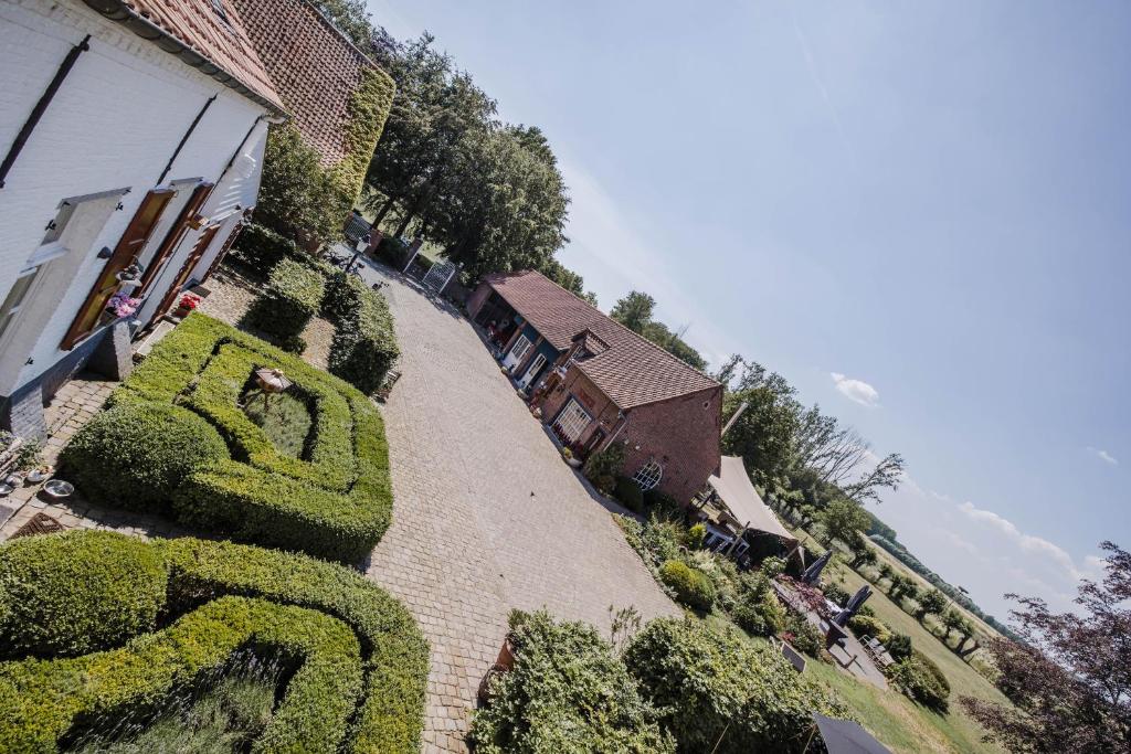 Zahrada ubytování B&B Hullebrug