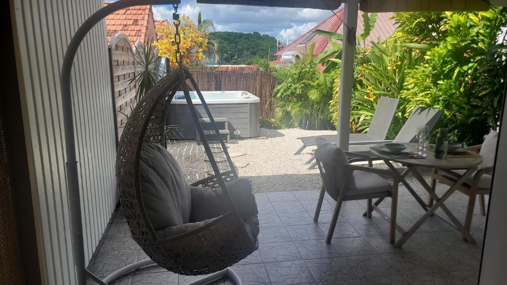 Balkón nebo terasa v ubytování Le Colibri