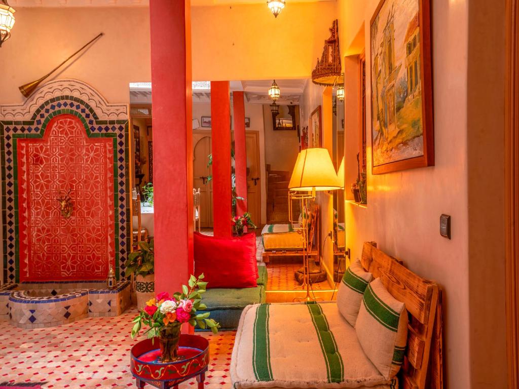 Postel nebo postele na pokoji v ubytování Riad Dar Nakhla