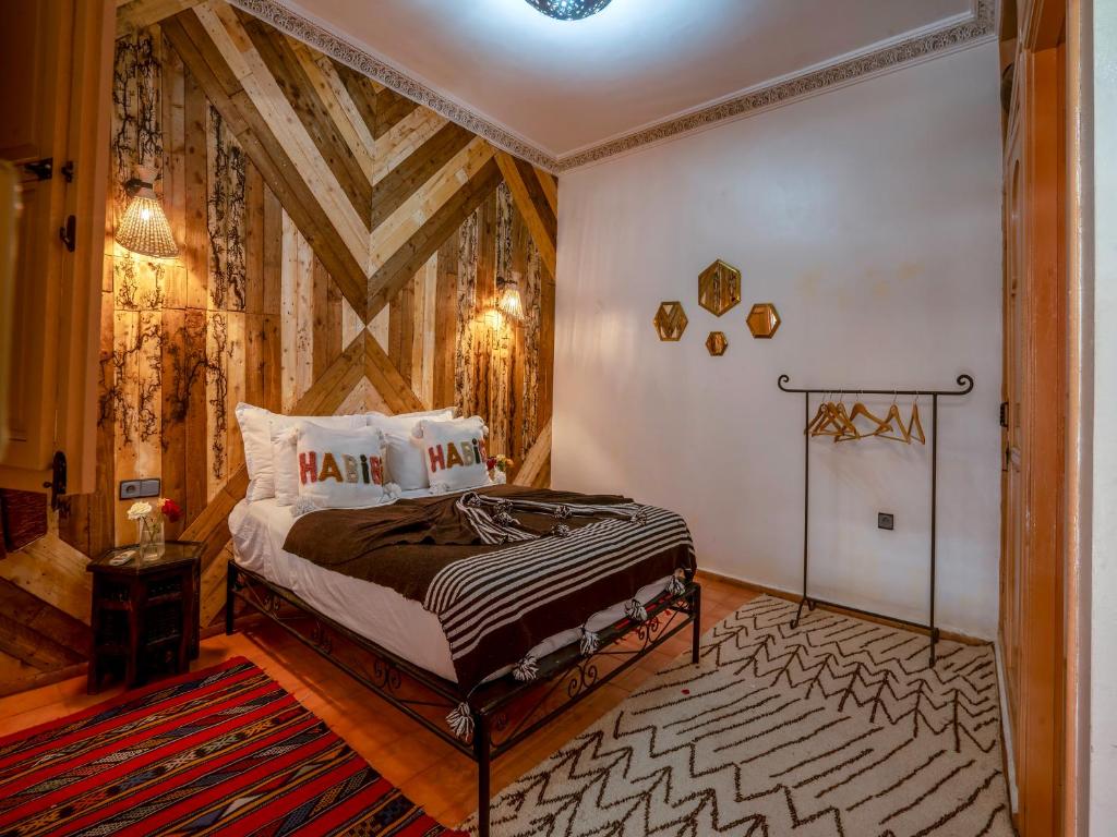 Postel nebo postele na pokoji v ubytování Riad Dar Nakhla