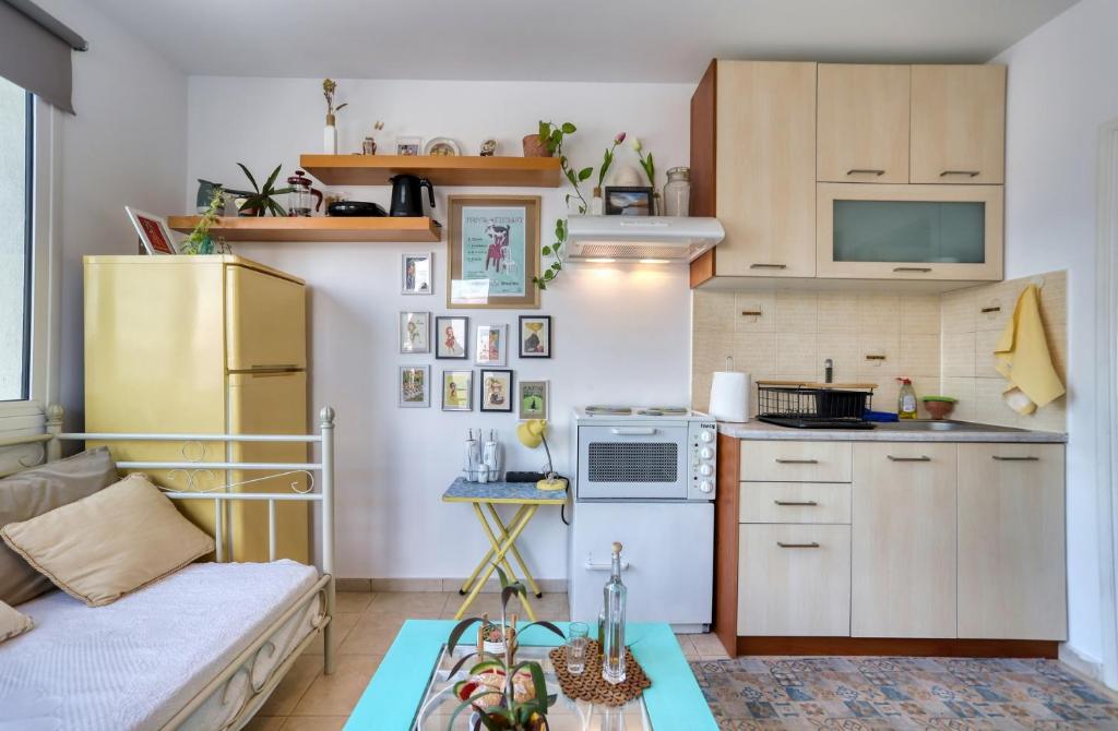 Kuchyň nebo kuchyňský kout v ubytování Terrace house