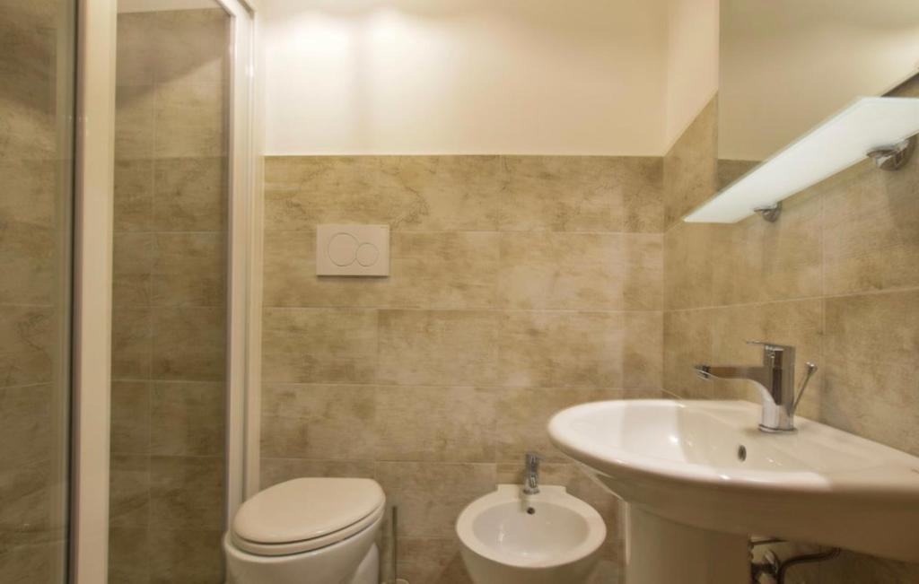 Kúpeľňa v ubytovaní Les barriques appartament