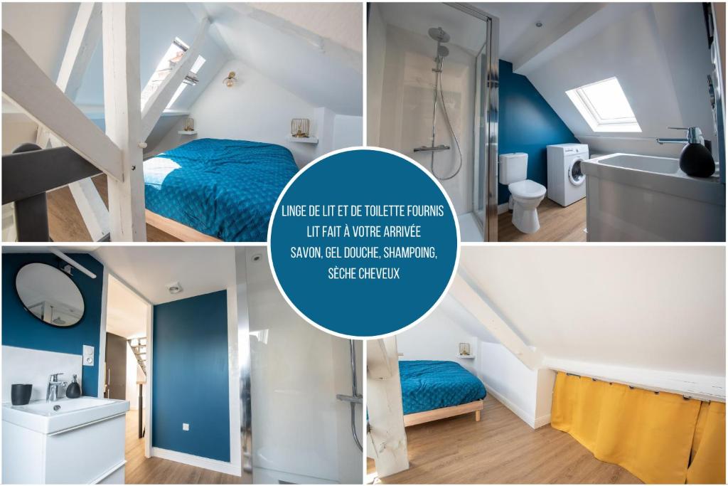 Au Nouveau Boulonnais - 4 appartements charmants pour couples, familles et groupe d'amis, vieille ville et centre ville de Boulogne sur Mer - 公寓 - 拆分水平