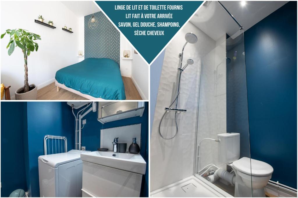 Au Nouveau Boulonnais - 4 appartements charmants pour couples, familles et groupe d'amis, vieille ville et centre ville de Boulogne sur Mer - 工作室公寓