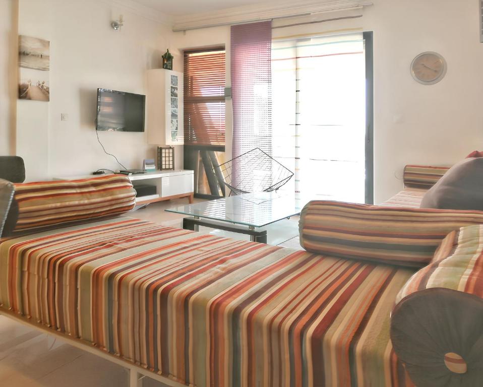 Ένα ή περισσότερα κρεβάτια σε δωμάτιο στο Charming Apartment in Imi Ouaddar