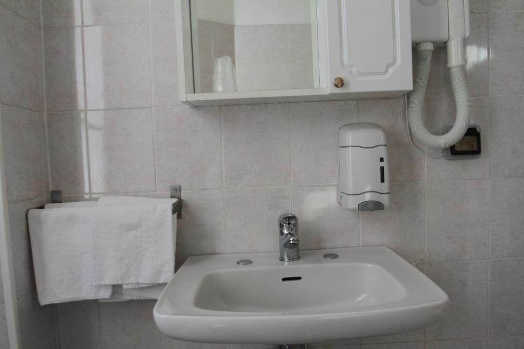 Koupelna v ubytování Hotel Domodossola