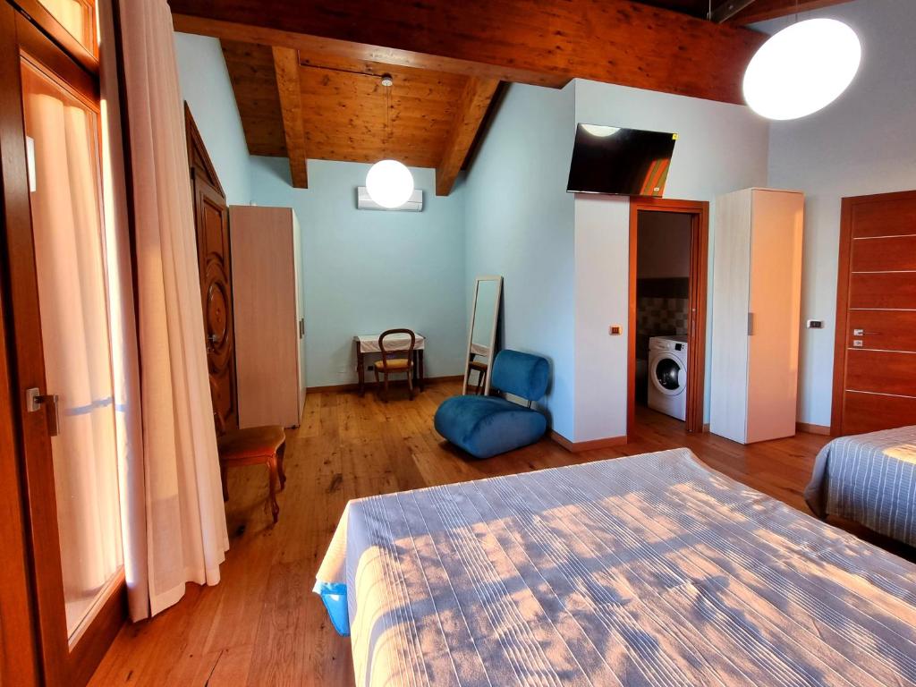 Postel nebo postele na pokoji v ubytování Ca 'nsel Bric