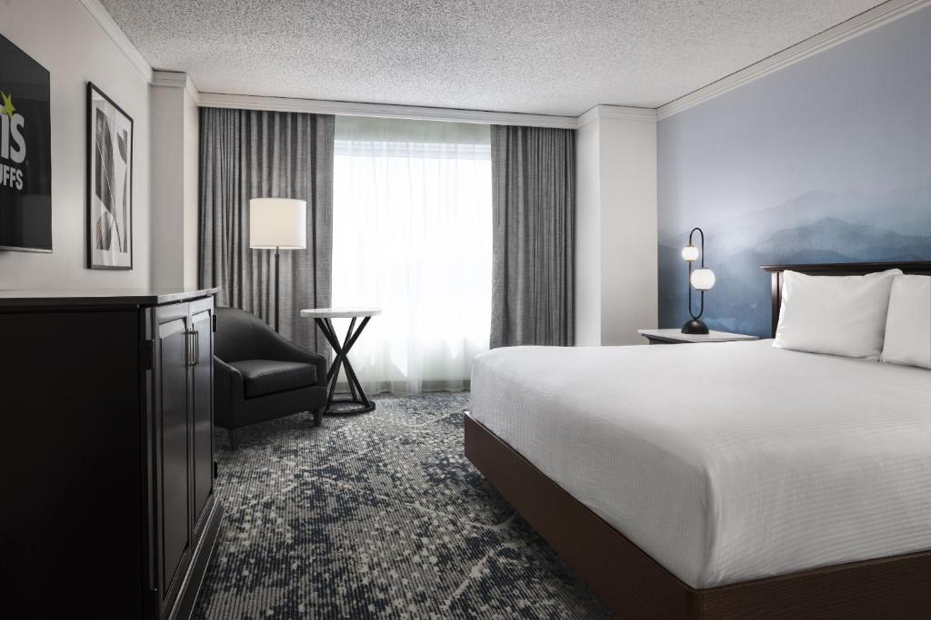 Ein Bett oder Betten in einem Zimmer der Unterkunft Harrah&#39;s Casino &amp; Hotel Council Bluffs