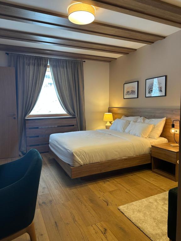 Katil atau katil-katil dalam bilik di Apartman 525 u Aparthotelu Vučko