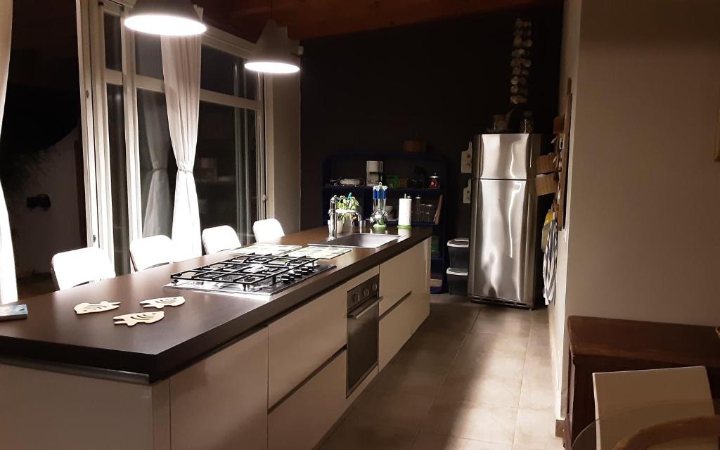 Kuchyň nebo kuchyňský kout v ubytování Villa delle palme