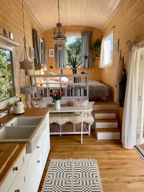 Area soggiorno di Tiny House Südschwarzwald
