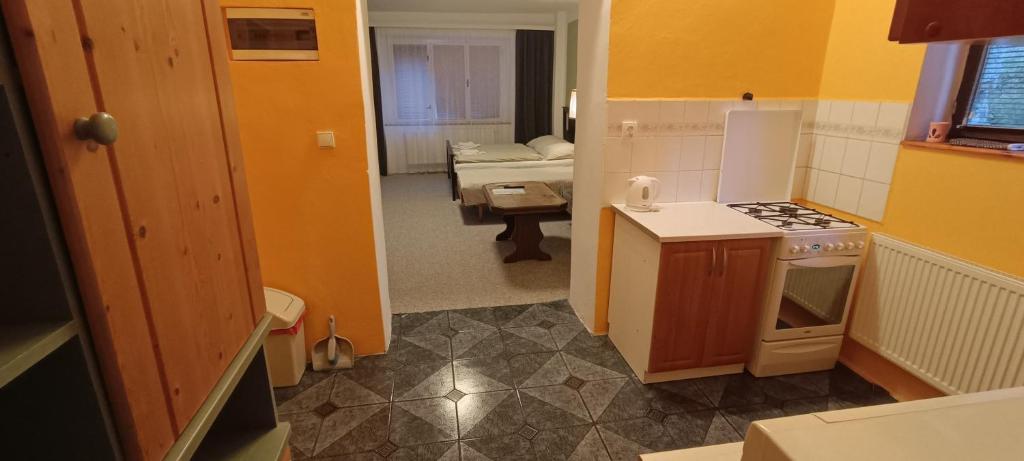 Koupelna v ubytování Apartmán Horní Slavkov Hodinářství