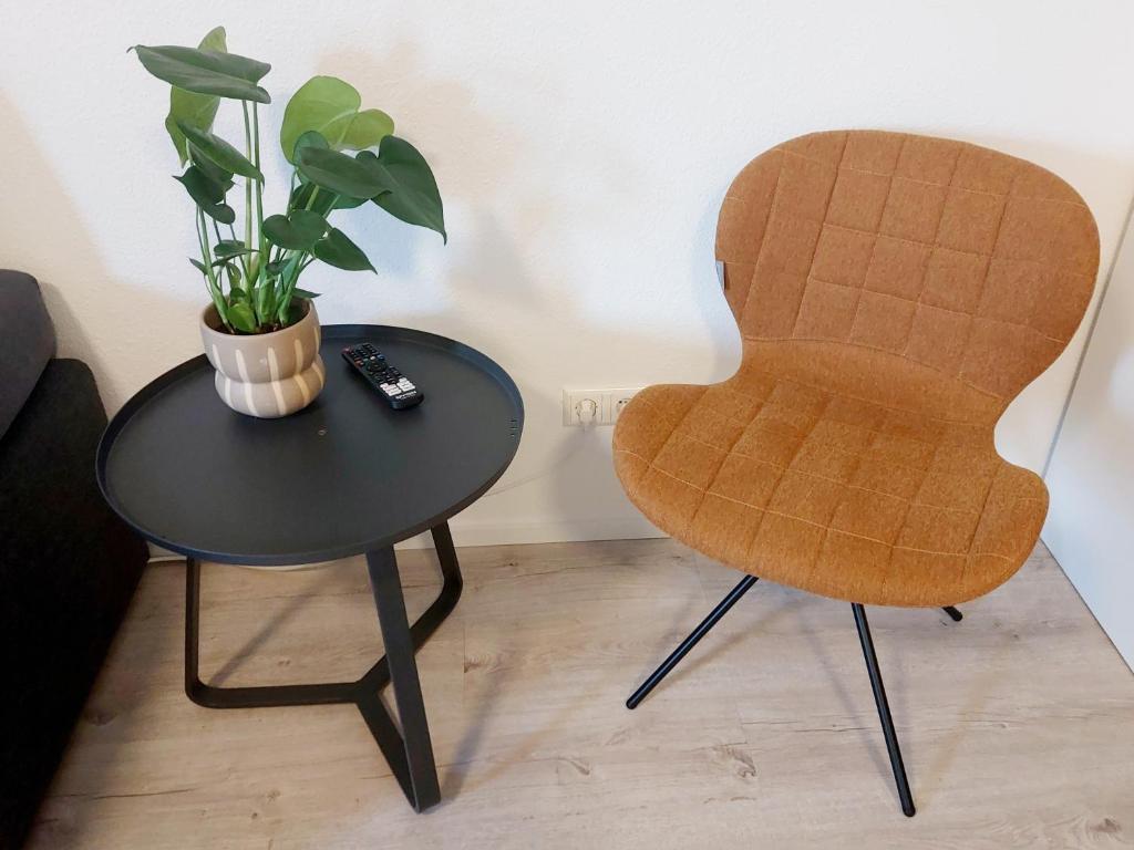 Posezení v ubytování Apartment Metzingen Outlet City Business Zentral Modern