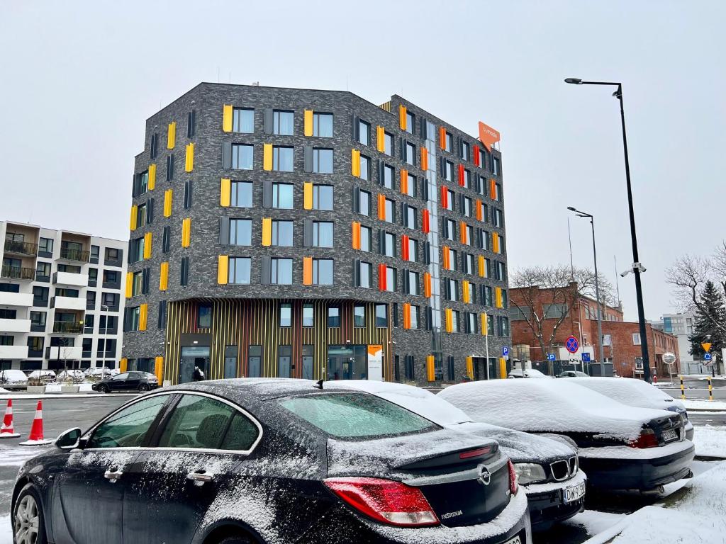 Legnicka Business Apartments v zimě