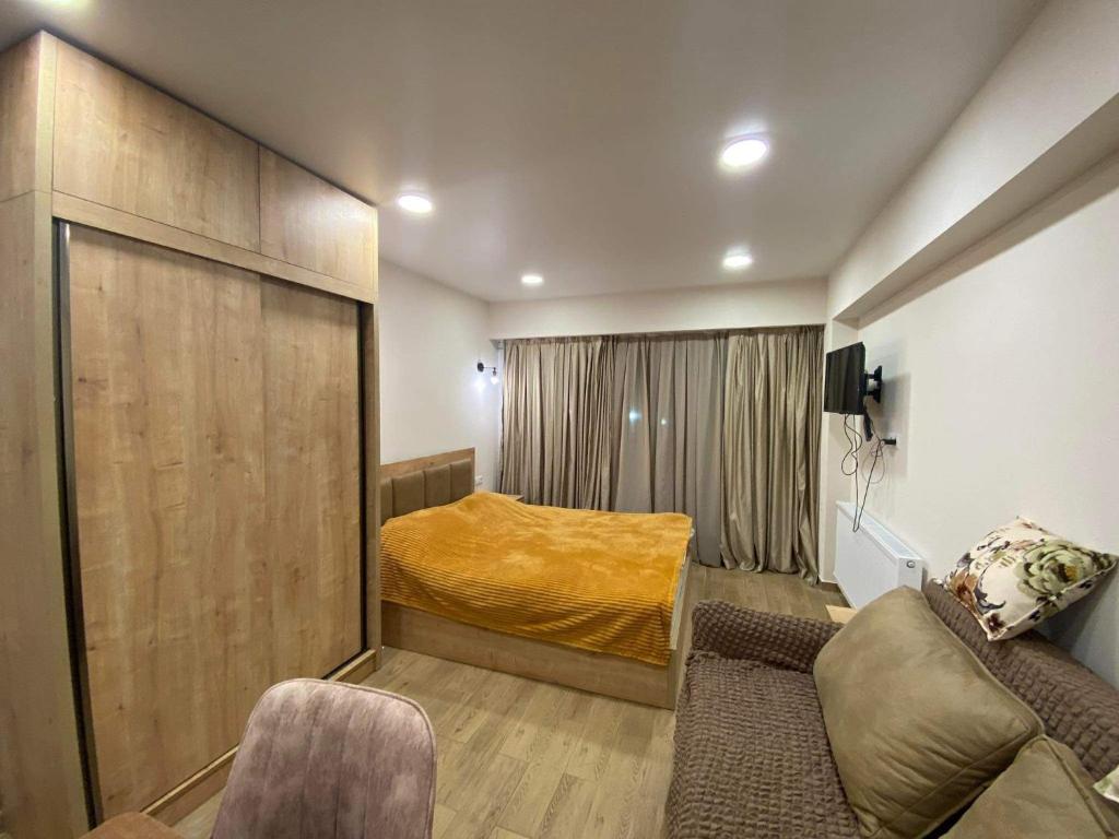 TV a/nebo společenská místnost v ubytování bakuriani inn apartament