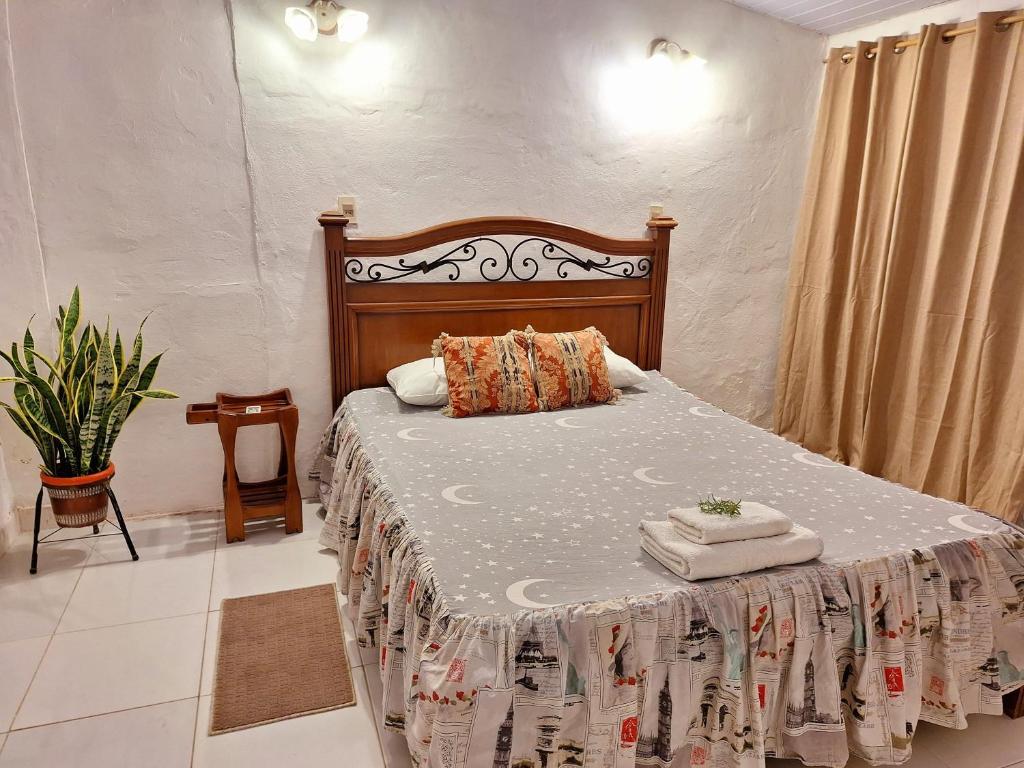 Postel nebo postele na pokoji v ubytování La pondoresa de Ña chocha