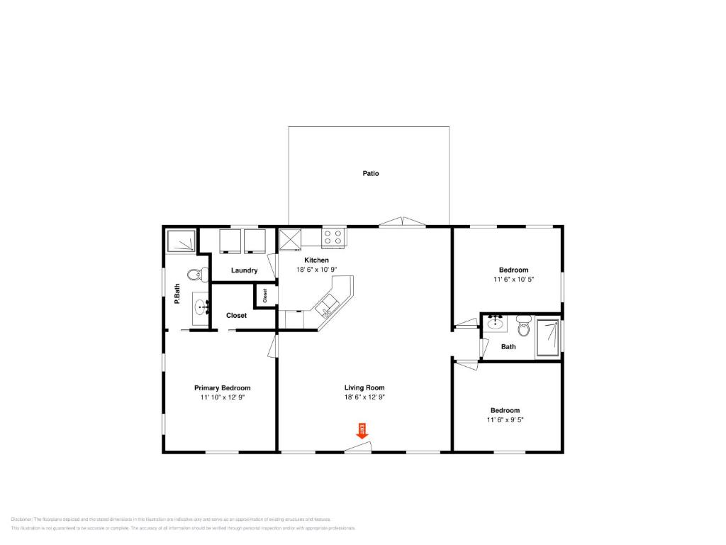 un plano de una casa en Port A Ponderosa, en Port Aransas