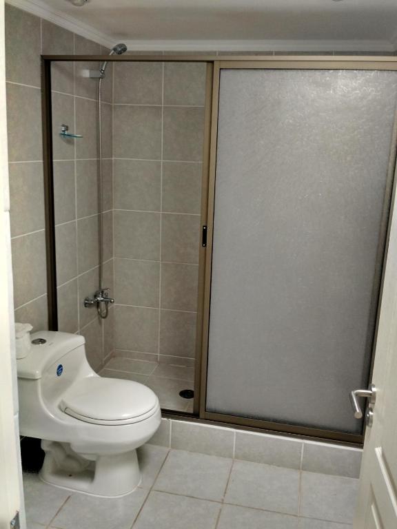 Koupelna v ubytování Hostal del Valle