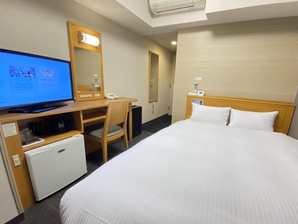 Hotel Route-Inn Hon Hachinohe Ekimae - Camera Doppia Con Letto Matrimoniale Piccolo - Non Fumatori
