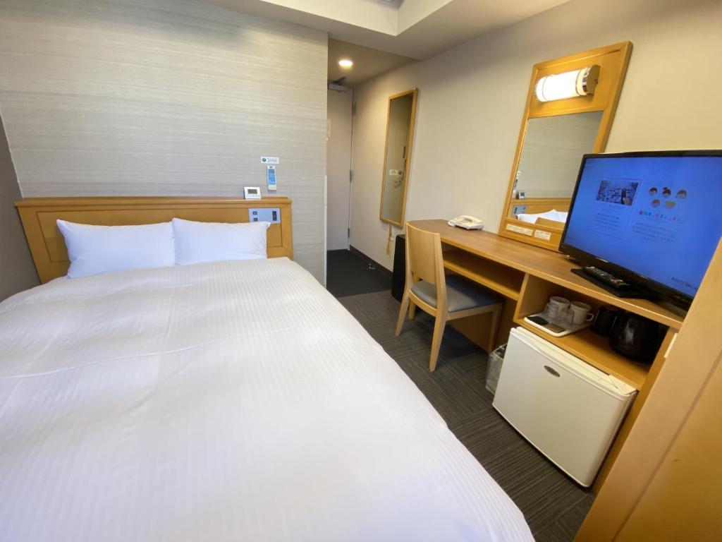 Hotel Route-Inn Hon Hachinohe Ekimae - Camera Doppia Con Letto Matrimoniale Piccolo - Fumatori