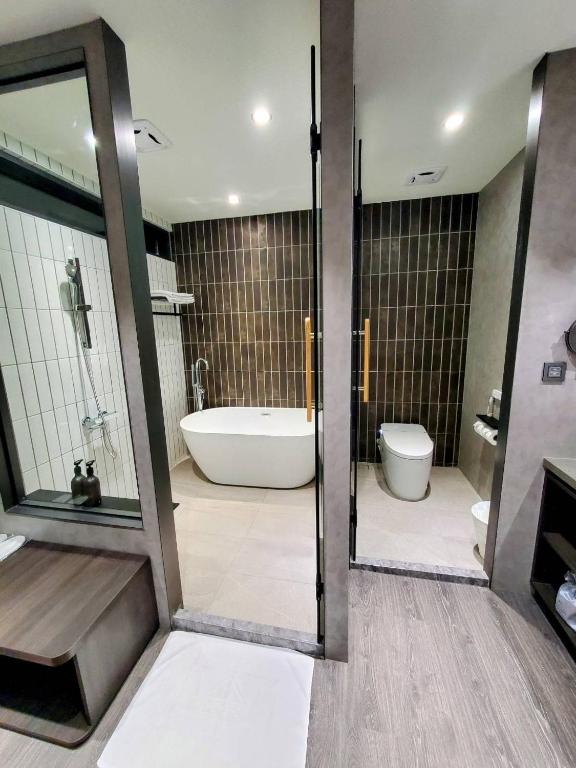 Koupelna v ubytování Zu Sin Garden B&B