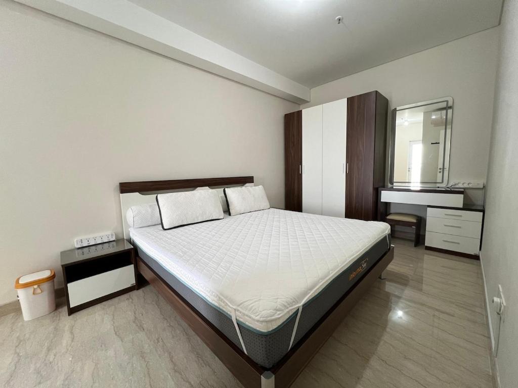 Katil atau katil-katil dalam bilik di Apartment Podomoro Medan Arsaloka