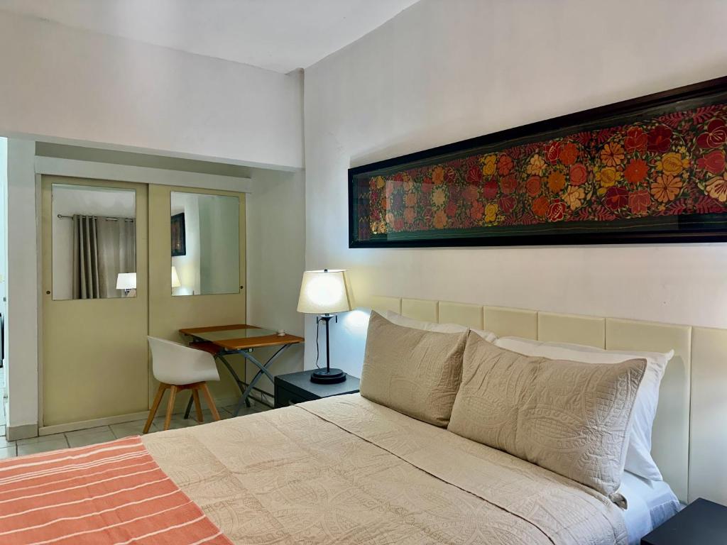Χώρος καθιστικού στο Casa Kismet tu destino en La paz Suite 1