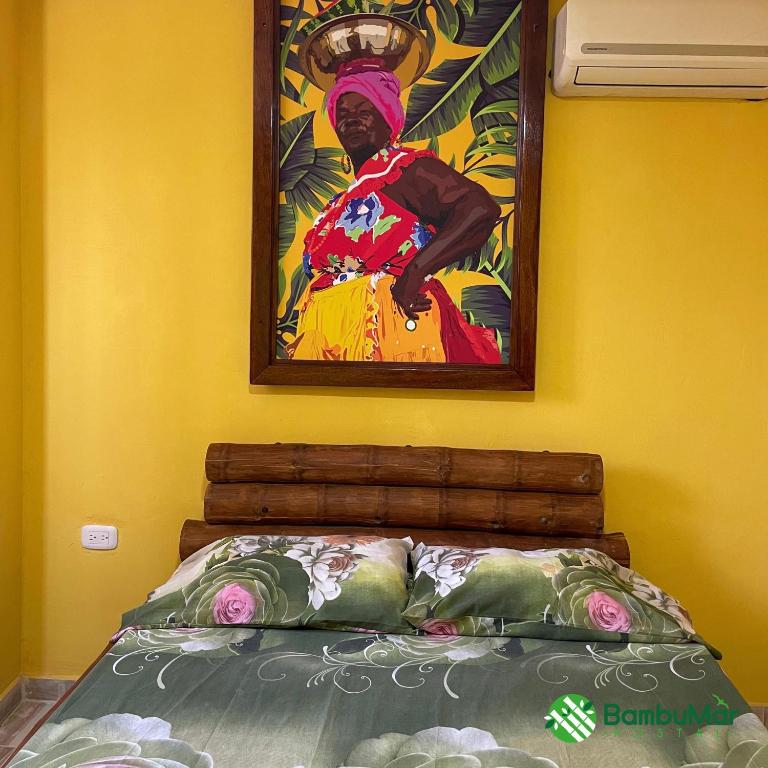Postel nebo postele na pokoji v ubytování Hostal Bambumar