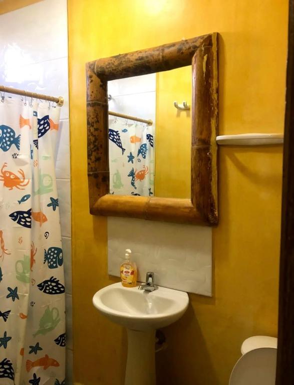 Koupelna v ubytování Hostal Bambumar