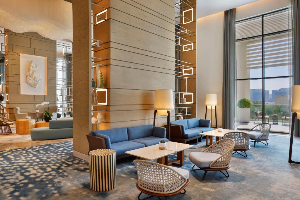 Posezení v ubytování Hilton Abu Dhabi Yas Island
