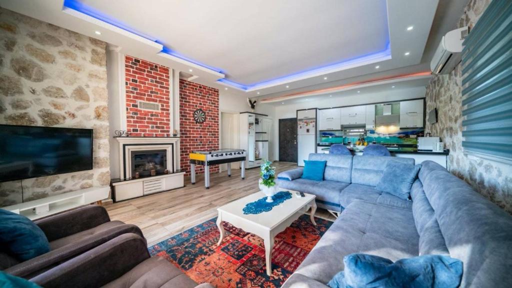Posezení v ubytování Kalkan 1 Bedroom Villa 1151