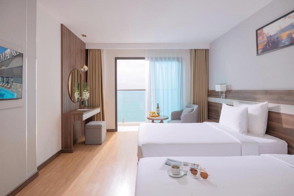 Phòng Deluxe 2 Giường Đơn Nhìn Ra Biển