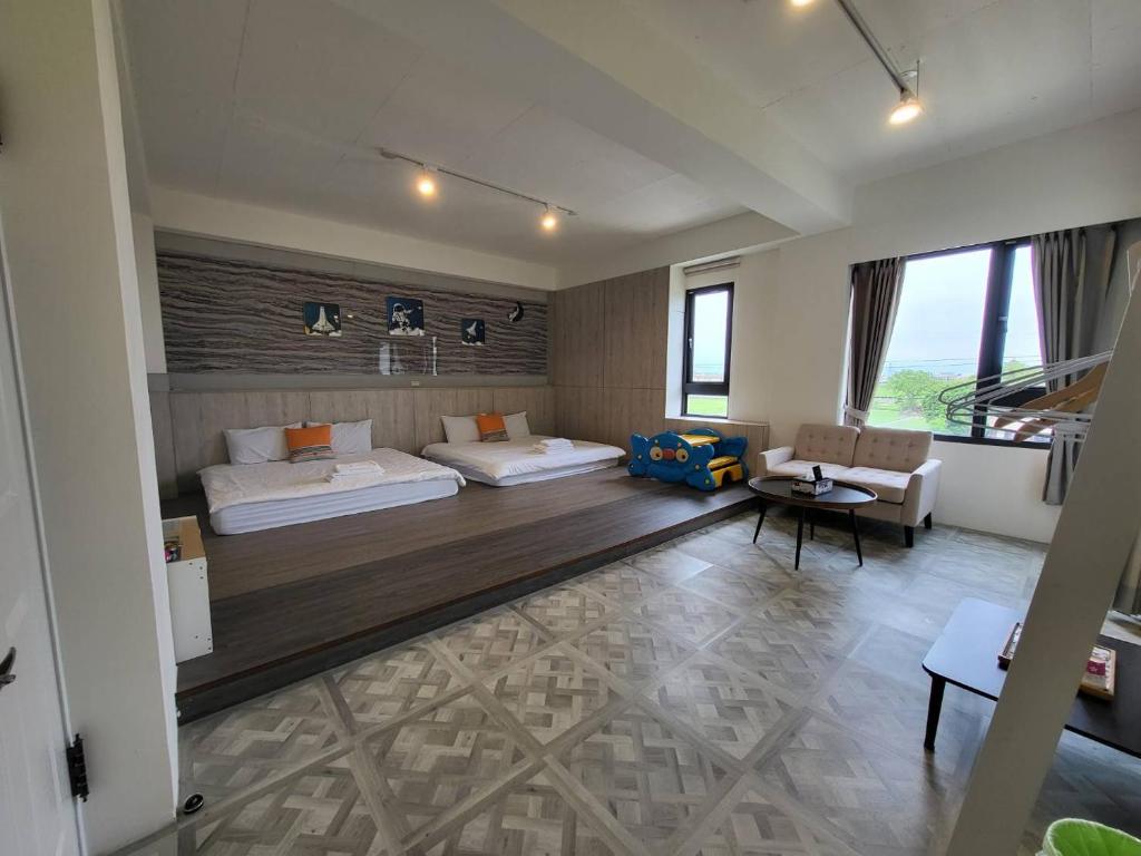 Postel nebo postele na pokoji v ubytování Namek Guesthouse