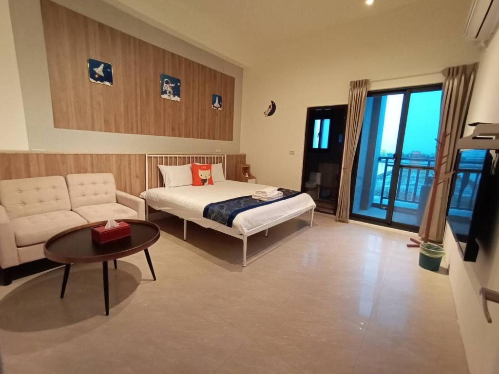 Postel nebo postele na pokoji v ubytování Namek Guesthouse