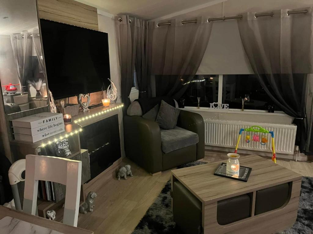 Posezení v ubytování seton sands holiday home