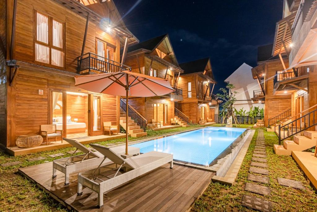 Bazén v ubytování Anartha Resort Jimbaran By Kubu GWK nebo v jeho okolí
