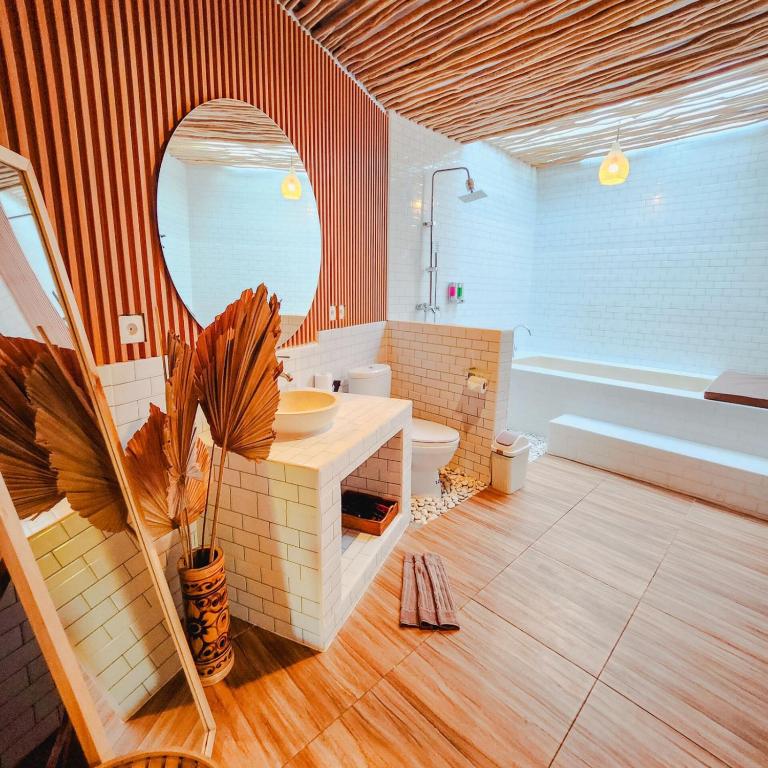 Koupelna v ubytování Agung Wiwin Homestay & Restaurant
