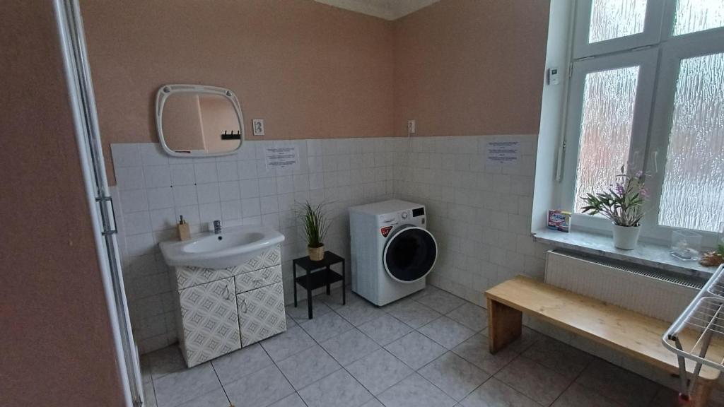 Koupelna v ubytování Ubytovaní U Dvora