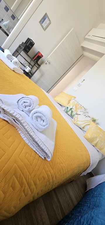 Postel nebo postele na pokoji v ubytování B&b A Due Passi Dal Sole