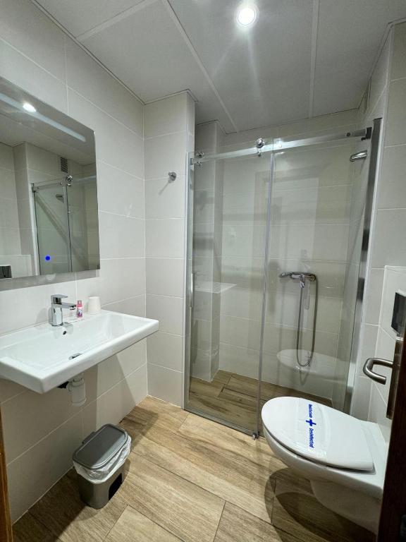 Koupelna v ubytování HOTEL MORELL