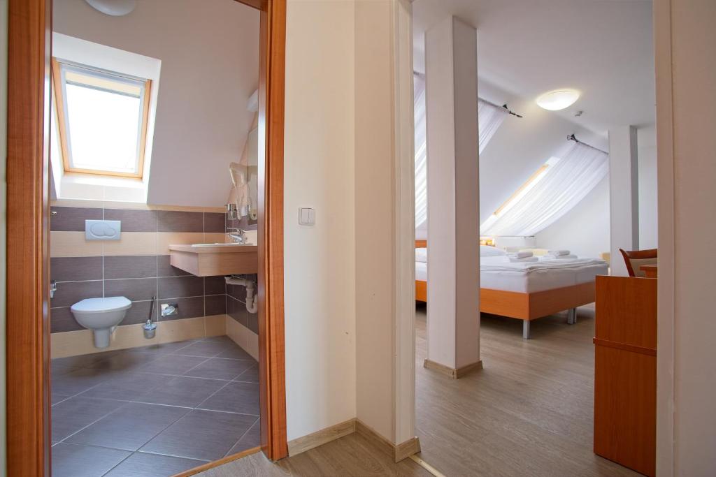 Koupelna v ubytování Wine Wellness Hotel Amande Hustopeče