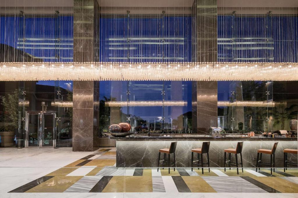 Posezení v ubytování Dusit Thani LakeView Cairo