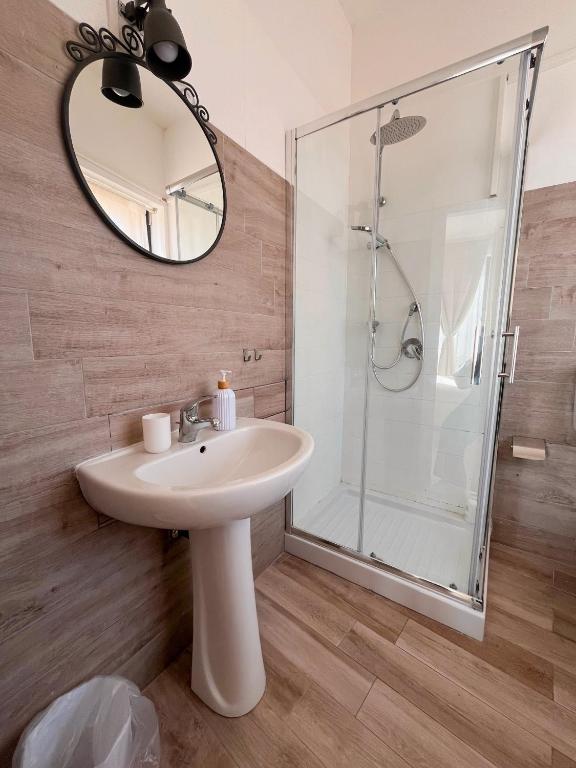 Koupelna v ubytování Regina Margherita B&B