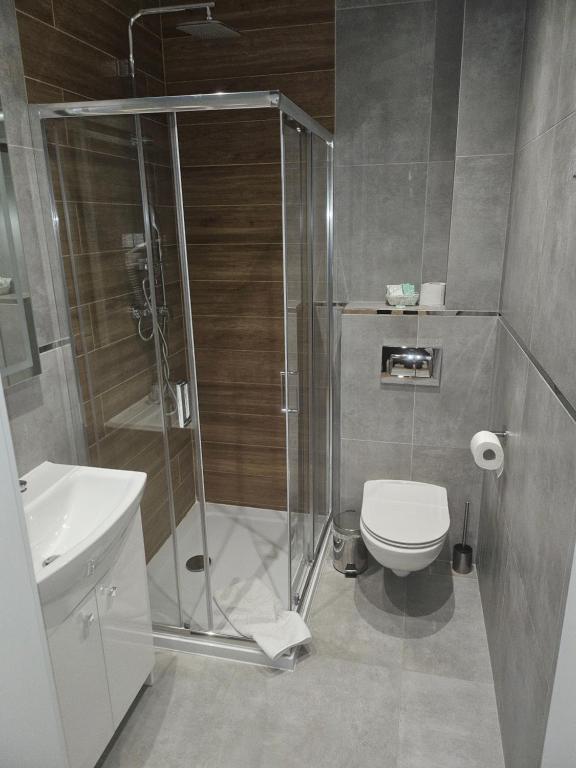Koupelna v ubytování Aparthotel Warszawa