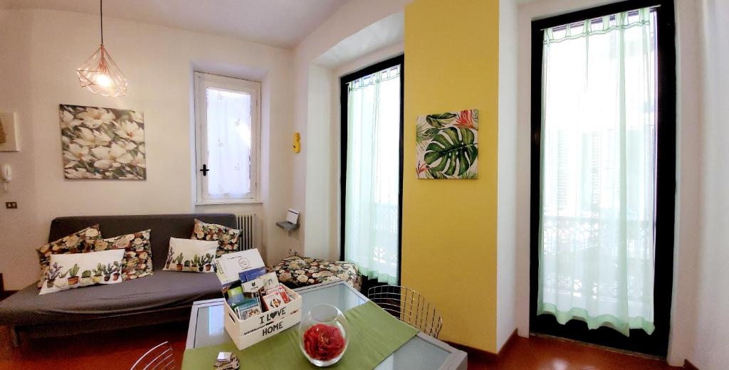 Posteľ alebo postele v izbe v ubytovaní Le 5 vie, lago Maggiore