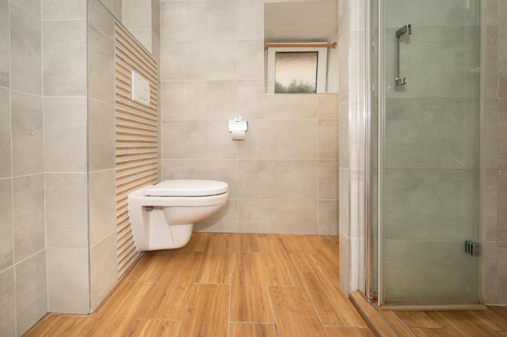 Koupelna v ubytování Apartmány Brychovi