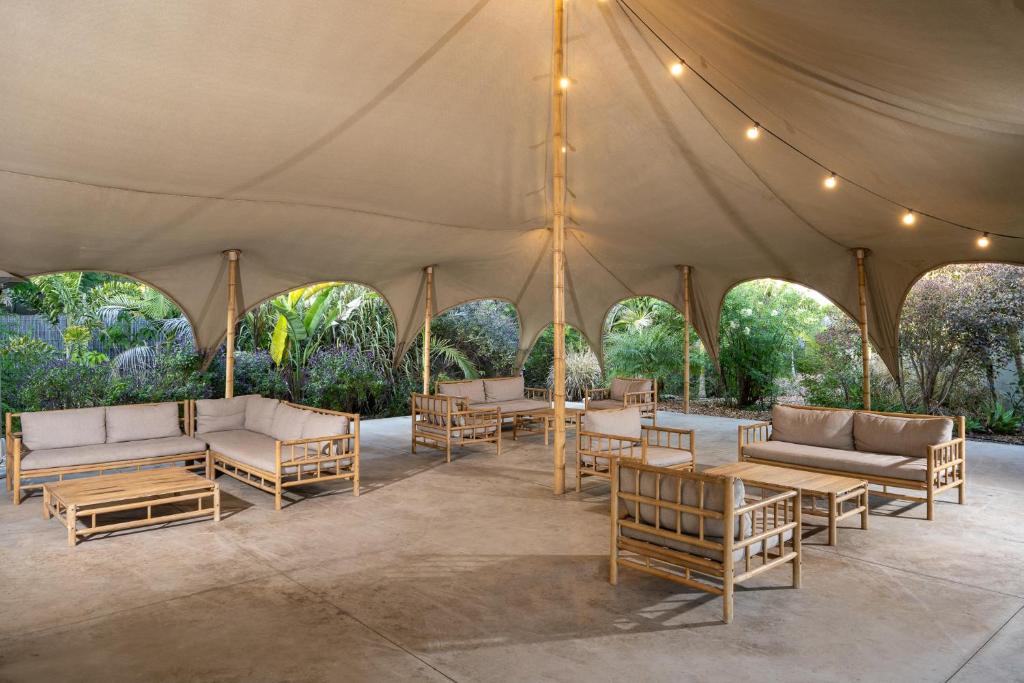 Posezení v ubytování Layla Glamping