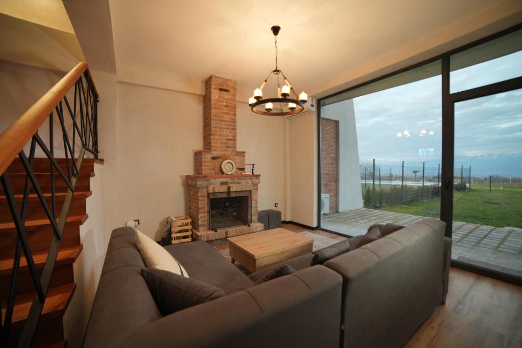 Posezení v ubytování Luxury Villas in Alazani Valley Residence